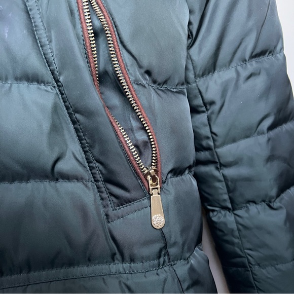 Vince Camuto Women's Green Down Filled Parka with Faux Fur Trim Hood medium - Picture 10 of 12